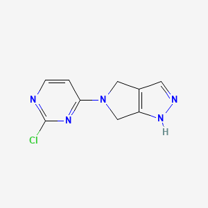 5-(2-Chloropyrimidin-4-yl)-1,4,5,6-tetrahydropyrrolo[3,4-c]pyrazole