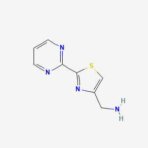 (2-(Pyrimidin-2-yl)thiazol-4-yl)methanamine