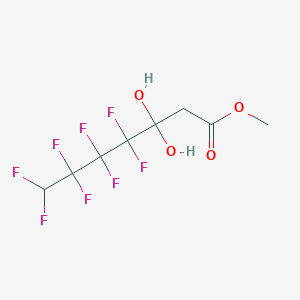 Methyl 4,4,5,5,6,6,7,7-octafluoro-3,3-dihydroxyheptanoate