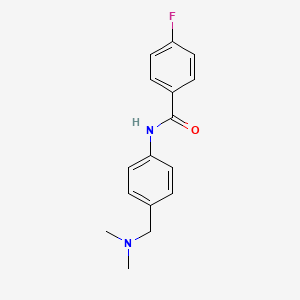 molecular formula C16H17FN2O B1415158 N-{4-[(dimethylamino)methyl]phenyl}-4-fluorobenzamide CAS No. 1183655-01-7