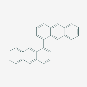 molecular formula C28H18 B14151596 1,1'-Bianthracene CAS No. 1104-41-2