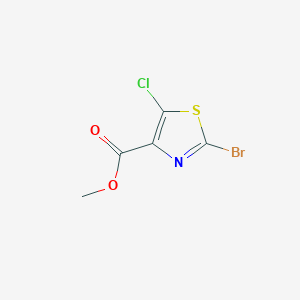 molecular formula C5H3BrClNO2S B1415161 2-溴-5-氯噻唑-4-甲酸甲酯 CAS No. 1053655-63-2