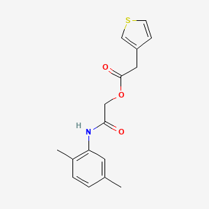 molecular formula C16H17NO3S B14151610 [2-(2,5-Dimethylanilino)-2-oxoethyl] 2-thiophen-3-ylacetate CAS No. 391607-25-3