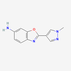 2-(1-methyl-1H-pyrazol-4-yl)-1,3-benzoxazol-6-amine