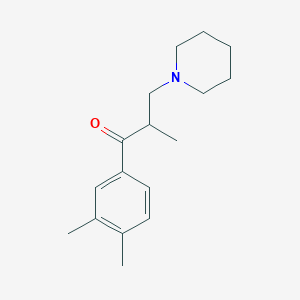 molecular formula C17H25NO B14151660 1-(3,4-Dimethylphenyl)-2-methyl-3-(piperidin-1-yl)propan-1-one CAS No. 4067-44-1