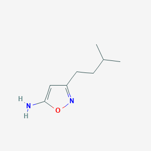 molecular formula C8H14N2O B1415167 3-(3-Methylbutyl)-1,2-oxazol-5-amine CAS No. 1092298-86-6