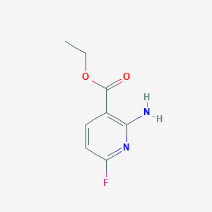 molecular formula C8H9FN2O2 B14151672 Ethyl 2-amino-6-fluoronicotinate CAS No. 86724-81-4