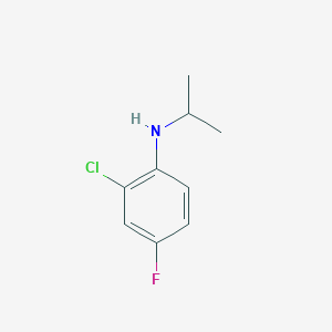 molecular formula C9H11ClFN B1415168 2-氯-4-氟-N-(丙-2-基)苯胺 CAS No. 444889-42-3