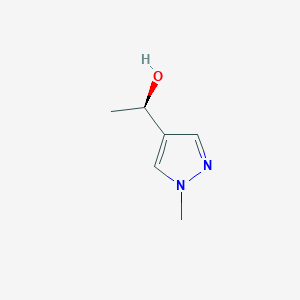 molecular formula C6H10N2O B1415169 (1R)-1-(1-甲基-1H-吡唑-4-基)乙醇 CAS No. 1306728-57-3