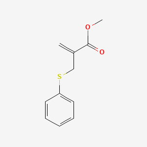 molecular formula C11H12O2S B14151708 Methyl 2-[(phenylsulfanyl)methyl]prop-2-enoate CAS No. 89295-40-9