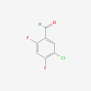 molecular formula C7H3ClF2O B1415171 5-氯-2,4-二氟苯甲醛 CAS No. 695187-29-2