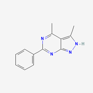 molecular formula C13H12N4 B1415172 3,4-Dimethyl-6-phenyl-1H-pyrazolo[3,4-d]pyrimidine CAS No. 13995-91-0