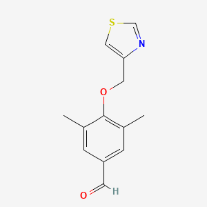 molecular formula C13H13NO2S B14151728 3,5-Dimethyl-4-(1,3-thiazol-4-ylmethoxy)benzaldehyde CAS No. 926255-21-2