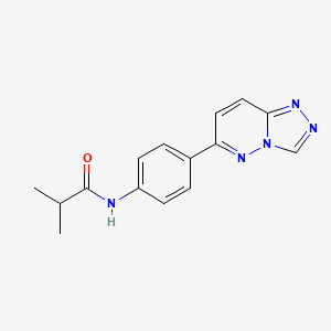 2-methyl-N-[4-([1,2,4]triazolo[4,3-b]pyridazin-6-yl)phenyl]propanamide