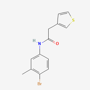 molecular formula C13H12BrNOS B14151748 N-(4-bromo-3-methylphenyl)-2-thiophen-3-ylacetamide CAS No. 727716-78-1