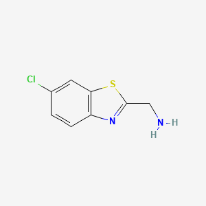 molecular formula C8H7ClN2S B1415175 (6-Chloro-1,3-benzothiazol-2-yl)methanamine CAS No. 50739-36-1