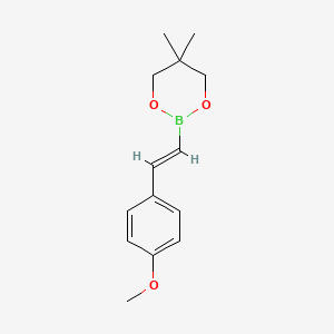 2-[(E)-2-(4-methoxyphenyl)ethenyl]-5,5-dimethyl-1,3,2-dioxaborinane