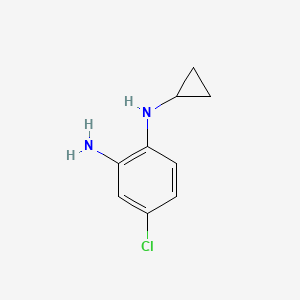 molecular formula C9H11ClN2 B1415176 4-氯-1-N-环丙基苯-1,2-二胺 CAS No. 1092286-35-5