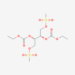 molecular formula C12H22O12S2 B14151763 [(2S,3S)-2,3-bis(ethoxycarbonyloxy)-4-methylsulfonyloxybutyl] methanesulfonate CAS No. 4251-91-6