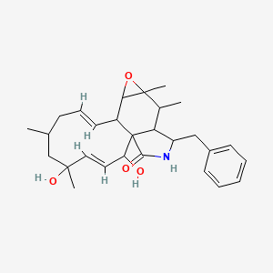 molecular formula C28H37NO4 B14151764 Epoxydeacetylcytochalasin H CAS No. 80618-95-7