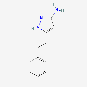 molecular formula C11H13N3 B1415177 5-(2-Phenylethyl)-1H-pyrazol-3-amine CAS No. 1000895-40-8