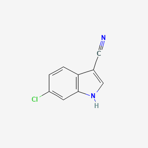 molecular formula C9H5ClN2 B1415178 6-Chloro-1H-indole-3-carbonitrile CAS No. 194490-17-0