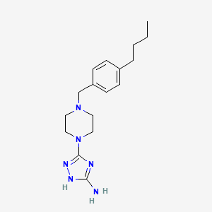 3-{4-[(4-Butylphenyl)methyl]piperazin-1-yl}-1H-1,2,4-triazol-5-amine