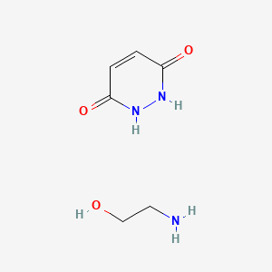 molecular formula C6H11N3O3 B14151794 Maleic hydrazide monoethanolamine CAS No. 42489-17-8