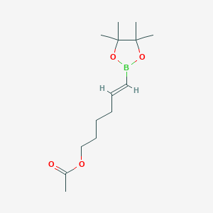 [(E)-6-(4,4,5,5-tetramethyl-1,3,2-dioxaborolan-2-yl)hex-5-enyl] Acetate