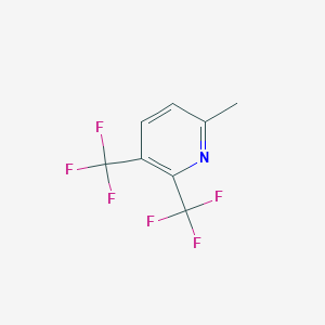 molecular formula C8H5F6N B1415184 6-Methyl-2,3-bis-(trifluoromethyl)pyridine CAS No. 1099597-76-8