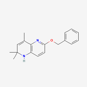 molecular formula C18H20N2O B14151849 6-(Benzyloxy)-2,2,4-trimethyl-1,2-dihydro-1,5-naphthyridine CAS No. 88724-49-6