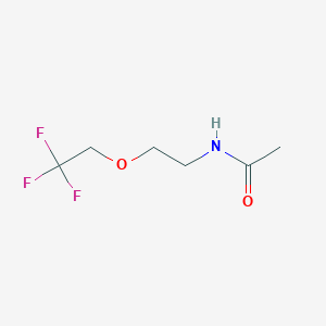 molecular formula C6H10F3NO2 B1415185 N-[2-(2,2,2-trifluoroethoxy)ethyl]acetamide CAS No. 1170549-94-6