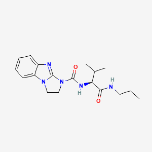 N-[(2S)-3-methyl-1-oxo-1-(propylamino)butan-2-yl]-2,3-dihydro-1H-imidazo[1,2-a]benzimidazole-1-carboxamide