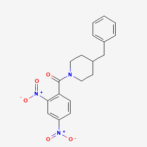 molecular formula C19H19N3O5 B14151858 (4-Benzyl-piperidin-1-yl)-(2,4-dinitro-phenyl)-methanone CAS No. 6392-43-4