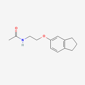 molecular formula C13H17NO2 B1415186 N-[2-(2,3-dihydro-1H-inden-5-yloxy)ethyl]acetamide CAS No. 1172014-83-3