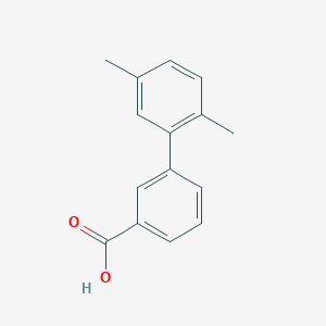 molecular formula C15H14O2 B1415190 2',5'-二甲基-[1,1'-联苯]-3-羧酸 CAS No. 1181626-10-7