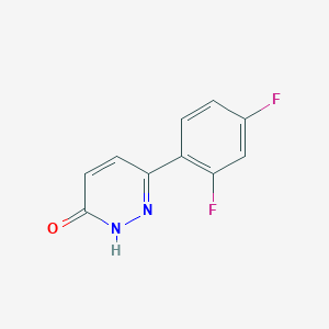 molecular formula C10H6F2N2O B1415191 6-(2,4-Difluorophenyl)pyridazin-3-ol CAS No. 1105194-20-4
