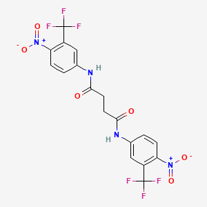 N,N'-bis[4-nitro-3-(trifluoromethyl)phenyl]butanediamide