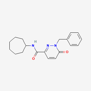 1-benzyl-N-cycloheptyl-6-oxopyridazine-3-carboxamide