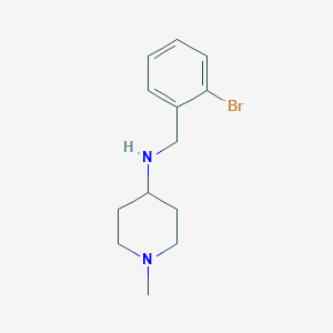 molecular formula C13H19BrN2 B1415194 N-[(2-bromophenyl)methyl]-1-methylpiperidin-4-amine CAS No. 415953-59-2