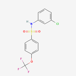 molecular formula C13H9ClF3NO3S B14151940 N-(3-chlorophenyl)-4-(trifluoromethoxy)benzenesulfonamide CAS No. 562079-15-6