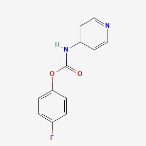 molecular formula C12H9FN2O2 B1415196 (4-Fluorophenyl) N-pyridin-4-ylcarbamate CAS No. 1993309-72-0