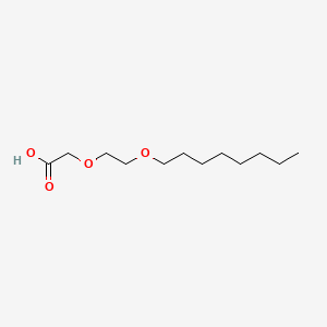 molecular formula C12H24O4 B14151961 2-(2-Octoxyethoxy)acetic acid CAS No. 53563-70-5