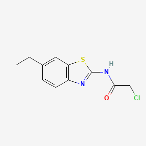 molecular formula C11H11ClN2OS B14151986 2-Chloro-N-(6-ethyl-2-benzothiazolyl)acetamide CAS No. 887405-92-7