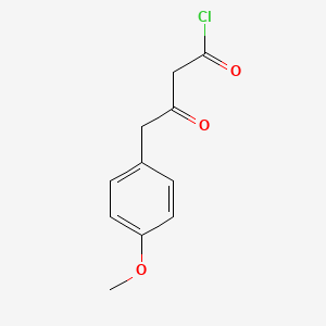 molecular formula C11H11ClO3 B1415199 3-Oxo-4-(4-methoxyphenyl)butanoyl chloride CAS No. 1993310-17-0