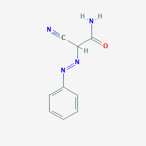 molecular formula C9H8N4O B14151991 2-Cyano-2-[(e)-phenyldiazenyl]acetamide CAS No. 4090-37-3