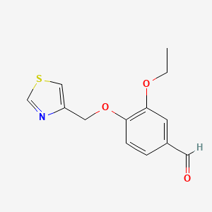 3-Ethoxy-4-(1,3-thiazol-4-ylmethoxy)benzaldehyde