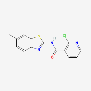 2-chloro-N-(6-methyl-1,3-benzothiazol-2-yl)pyridine-3-carboxamide