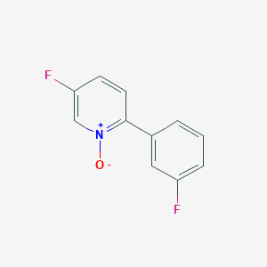 molecular formula C11H7F2NO B1415201 5-氟-2-(3-氟苯基)吡啶 1-氧化物 CAS No. 1700602-74-9