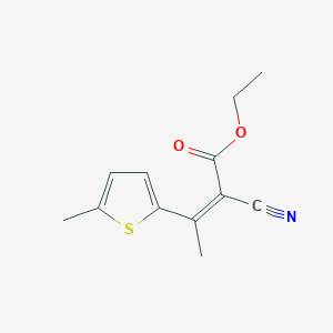 molecular formula C12H13NO2S B1415205 Ethyl 2-cyano-3-(5-methylthien-2-yl)but-2-enoate CAS No. 1883164-06-4